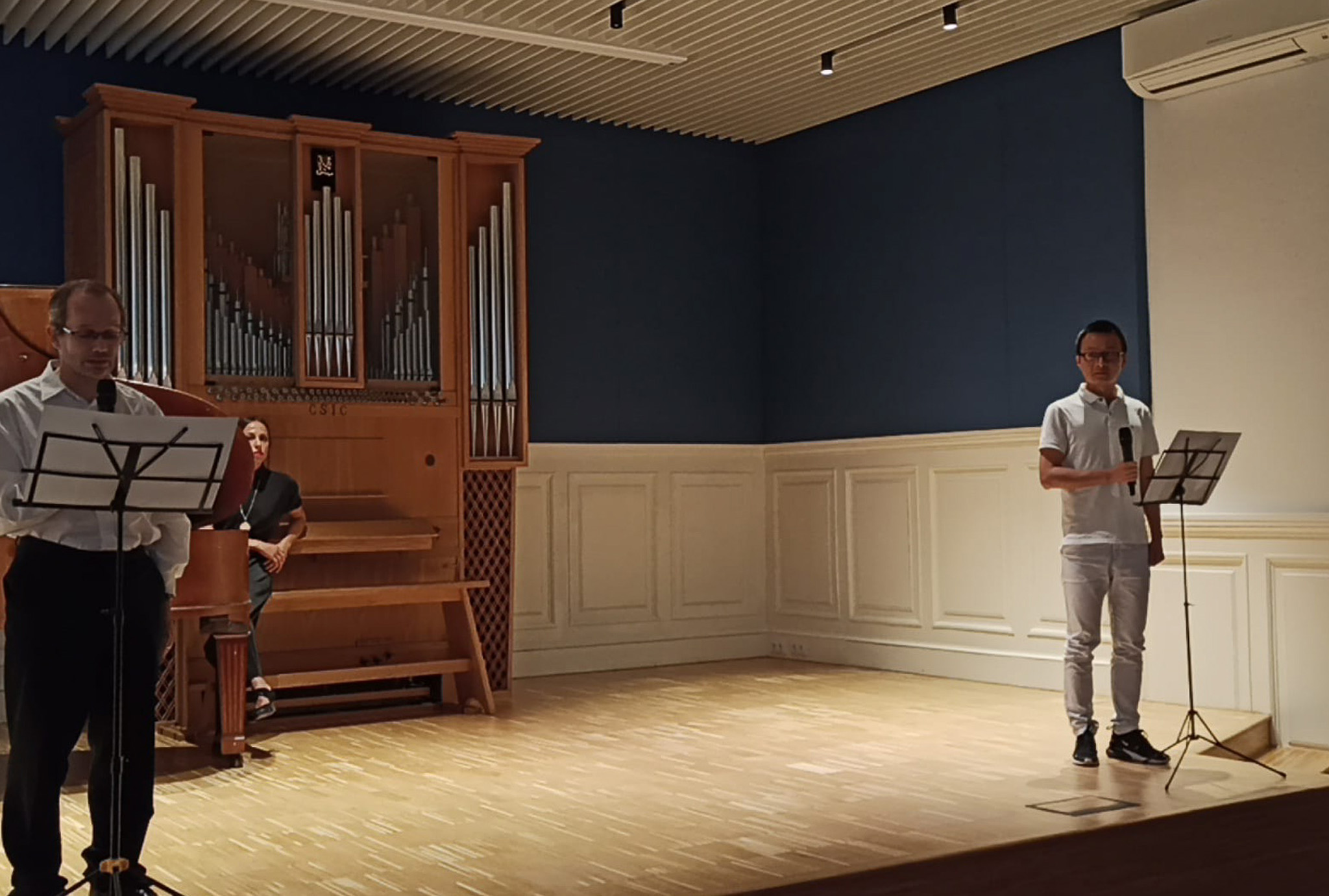 Wentao Zhang in the event 'Lorca en Babel' organized by CSIC Cataluña.